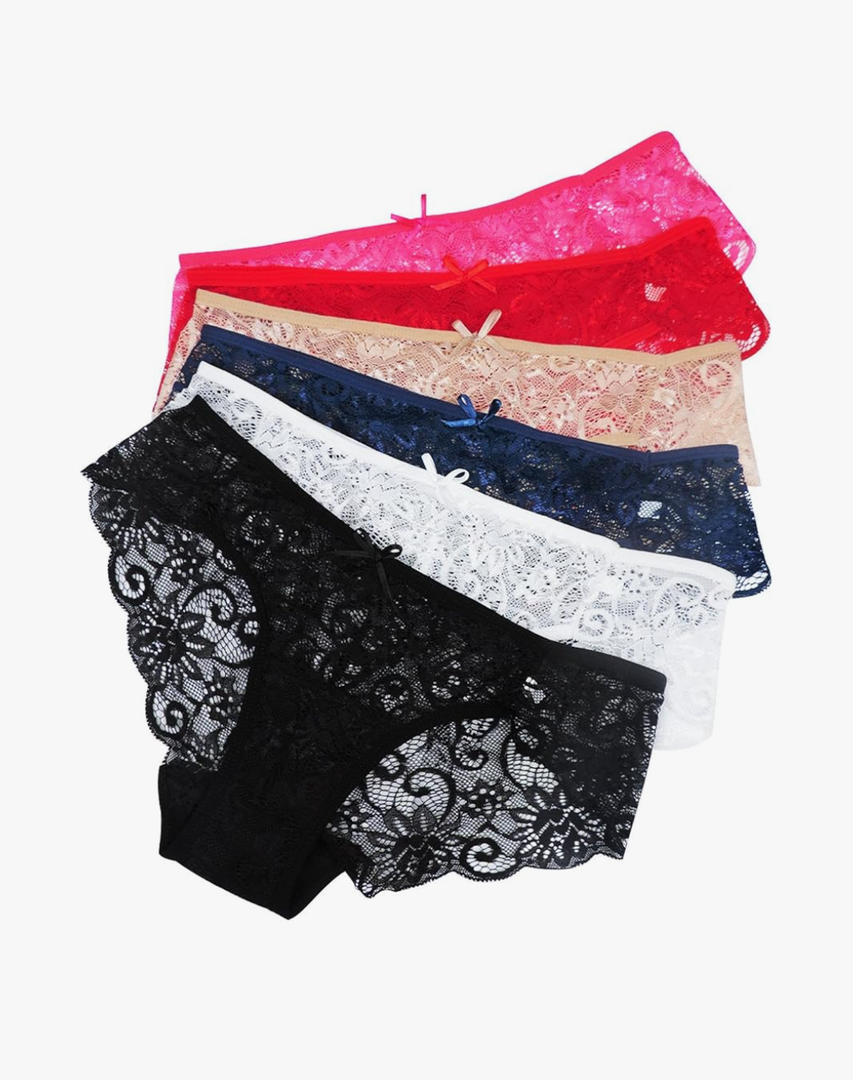Sunm Boutique Sexy Underwear for Women, Cheeky Womens Lace Panties, Seamless Bikini for Ladies Size Medium