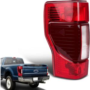 Tail Lights Compatible with 2020-2022 Ford F250 F350 Super Duty Halogen w/Blind Spot (Module Not Included) Rear Lamp Assembly Replace F02800279 LC3Z13405A (Left Driver Side)