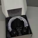 (Upgraded Version) Wireless Headset, Bluetooth Headset with Noise Cancelling Microphone, Best Headphones with Mic Mute & USB Dongle for PC/Computer/Laptop/Cell Phones/Remote Work/Call Center (Black)