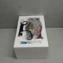 Tiffany Style Owl Table Lamp, Hand-Painted Vintage Resin Animal Desk Lamp, Colorful Owl Nightstand Light for Bedroom, Living Room, Nursery, Office, Unique Gift Idea for Mom, Women, Her