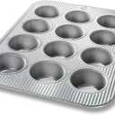 USA Pan Bakeware Muffin Pan, 12-Well, Aluminized Steel