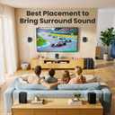 Bobtot Surround Sound Systems Home Theater System - 800 Watts Peak Power 6.5" Subwoofer 5.1 Wired Stereo Speakers Strong Bass with ARC Optical AUX Bluetooth Input