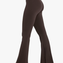 Sunzel Womens Flare Leggings No Front Seam Flare Yoga Pants with Tummy Control Crossover High Waist, L