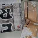 3pcs Christmas Door Cover Porch Signs Xmas Banner Front Door Cover Christmas Decor Backdrop