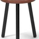 Wood Plant Stands Indoor, 16.7" Tall Plant Stand Outdoor Mid-Century Plant Stool, Single Plant Table Modern Small Round Side/End Table for Living Room, Balcony, Office (Brown)