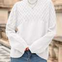 PRETTYGARDEN Oversized Sweaters for Women 2025 Fall Cute Cable Knit Long Sleeve Crewneck Chunky Pullover Tops Winter Clothing (M)