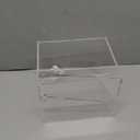 Disposable Face Towel Storage Box Compatible with Facial Towel XL, Acrylic Disposable Face Towelette Holder Container, Clear