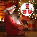 3 Pieces Christmas Tiered Tray Decor Wooden Block Signs Xmas Coffee Hot Cocoa Wood Sign Warm Winter Season Drinks Table Centerpieces Marshmallow Center Snowmen Tabletop Decorations for Holidays