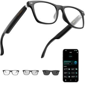 Giwbeiv AI Smart Glasses for Men and Women with Chat GPT, Bluetooth Translation Glasses with 164 Languages and Color-Change Lens, Music Playback & Hands-Free Calls, UV & Blue Light Protection
