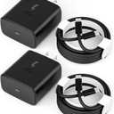 45W Super Fast Charger USB C Wall Charging Block Compatible with Samsung S25 Ultra/S25+/S25/S24 Ultra/S24+/S24/S23 Galaxy Tab