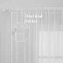 MIULEE White Window Sheer Curtains for Bedroom Living Room Solid Elegant Net Drapes 2 Panels Width 38 x Length 84 Inches