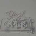 Ineonlife Open Neon Signs,Bright Led Light High Visibility Advertisement Board Electric Display Sign Walls Window Door Bar Shop Coffee Salon Hotel Store(USB Powered/13.4 * 11.8 in) (Yes Open)