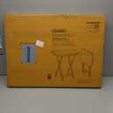 Winsome Cade Set of 2 Foldable Snack Tables, Oversized, for Living Room, 25", No Assembly, Coffee