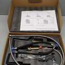 FELIXBATH Lead-Free Black Waterfall Bathroom Faucet 3 Hole - Commercial 8-Inch Widespread Bathroom Faucet with Pop Up Drain, 2 Handle Vanity Faucets for Farmhouse Sink, Restroom, Lavatory