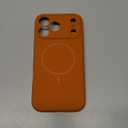 Miracase Magnetic for iPhone 17 Pro Max Case, Compatible with MagSafe, Integrated Silicone Camera Control Cover, 3.0mm Thicken Shockproof Drop Protection Phone Case for 17 ProMax, Orange