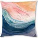 Mental Health Throw Pillow Cover (18x18 Inch)