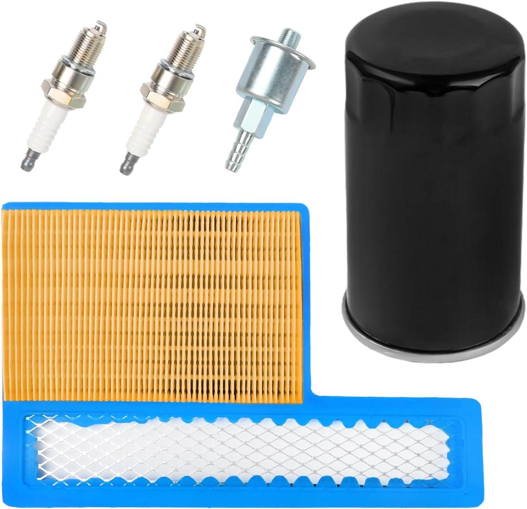 Air Filter, Oil Filter & Fuel Filter with Spark Plug Compatible with Onan RV QG Generators 5500 7000, HGJAA HGJAB HGJAC & Marquis Gold/RV QG Marquis Platinum QG EFI Replaces# 140-3116, 122-0836
