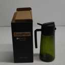 TrendPlain - Original 16oz/470ml Olive Oil Dispenser Bottle for Kitchen Gadgets and Air Fryer Accessories - Olive Oil Sprayer for Cooking w/Stickers - Black