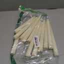 Baquler 12 Pcs Flameless Taper Candles LED Taper Candles Flickering Bulk Ivory LED Candlestick for Easter Wedding Church Halloween Christmas Party Decor Table Centerpiece, 8.5 in, No Batteries