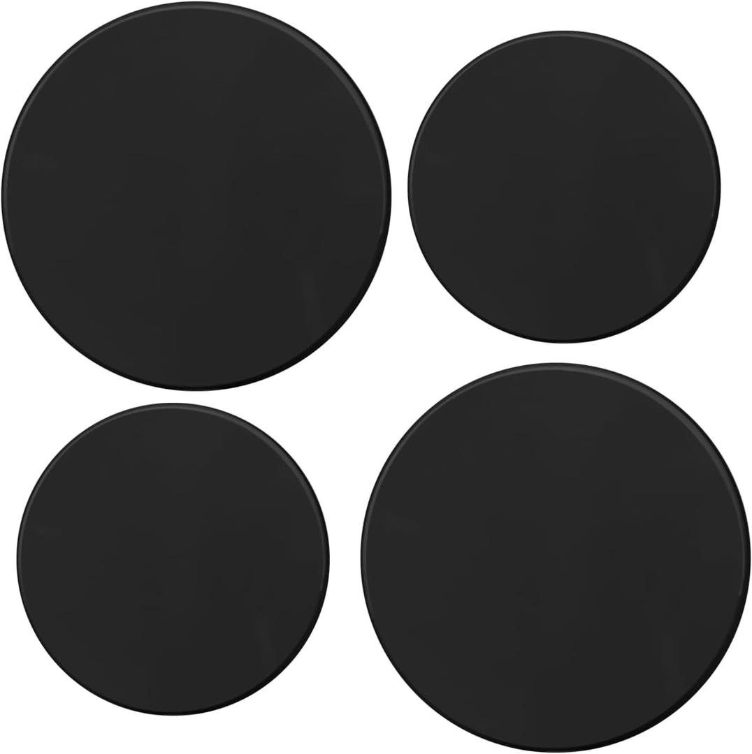 Reston Lloyd Electric Stove Burner Covers, Set of 4, Black, 10" x 0.5" x 10" (length x width x height)
