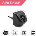 Backup Camera for Car, Waterproof Rear View Camera with Moveable Guideline, HD 960x720 Image Super Night Vision Car Backup Camera, 4 Layer Glass Lens 155 Degree Wide View Angle (Black)