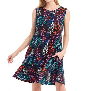 Scotamalone Summer Dresses for Women Casual Beach Travel Vacation Floral Tshirt Sundress Tank Dress Sleeveless with Pockets (XXXL)