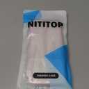 NITITOP Compatible with iPhone 14 Plus Case Cute Clear Durable Ribbon Bowknot Pattern for Girls Women Soft TPU Transparent Full Camera Lens Shockproof Protective Phone Cover - Pink