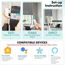 Motorized Blinds,Smart Blackout Shades with Matter Motor, 27"W x 72"H