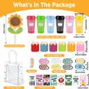 6 Sets Teacher Appreciation Gifts Bulk Include Clear Gift Bags Reusable Coffee Cups Pencil Holders Jumbo Paper Clips Back to School Thank You Gifts for Women Employee Coworkers Birthday Gift Basket