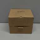 Goldenwarm Gold Door Handles Interior, Zinc Alloy Heavy Duty Brushed Gold Interior Door Handles for Bedroom Bathroom, Modern Square Privacy Door Levers (2 Pack)