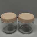 SHOWIN Overnight Oats Containers with Lids, 10oz Glass Jars with Lids 2 pcs, Apricot, Wide Mouth Mason jars for Salad, Yogurt, Snacks, Meal Prep