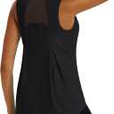 TACVASEN Women's Workout Tops Lightweight Racerback Sleeveless Breathable Shirts Athletic Running Yoga Gym Tanks for Women M