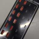 USB Charger Station, C Charging Block, 100W (20A) 24 Port Multiple USBCharger Desktop Wall Charger Hub 12 USB A 12 USB C Compatible for Apple iPhone, iPad, Samsung Galaxy, Laptop, Pixel, Phones