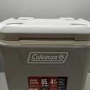 Coleman Classic Series Insulated Portable Rolling Cooler with Wheels, Leak-Resistant Outdoor Hard Cooler Keeps Ice up to 5 Days, 65-Quart
