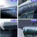 Extra Durable Window Deflectors for 2018-2024 Chevrolet Equinox,Tape on Window Vent Visors Rain Guards,UV-Resistant & Noise Reduction (4-Piece Set),Rain Deflectors for Car Windows