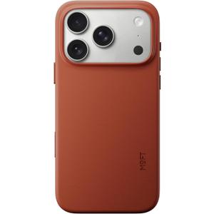 MOFT MOVAS Snap Case for iPhone 17 Pro, MagSafe Compatible, SoftTouch Vegan Leather, Classic Minimalist Design, Lightweight, StainResistant & Camera Protection, Clay