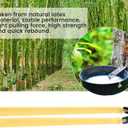 10 Pcs Slingshot Flat Rubber Bands 2mm Thickness Flat Rubber Band Slingshot Replacement Bands Hunting Catapult Elastic Bungee for Outdoor Jungle Hunting