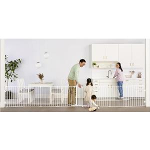 Regalo 194-Inch Super Wide Adjustable Baby Gate and Play Yard, White, 2-in-1, Bonus Kit, Includes 4 Pack of Wall Mounts Regalo 194-Inch Super Wide Adjustable Baby Gate and Play Yard, White, 2-in-1, Bonus Kit, Includes 4 Pack of Wall Mounts