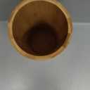Bath Bliss Natural Bamboo Collection, Bowl, Matching Accessories to Decorate Your Bathroom, Round Tall Toilet Brush