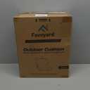 Favoyard Deep Seat Patio Cushion Set 24 x 24 Inch Waterproof Outdoor Chair Cushions for Patio Furniture with Fade Resistant and Removable Cover with Handle & Adjustable Straps for Patio, Yard, Garden (Blue)