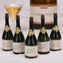 120 Pack Mini Champagne Bottle Bubble Bulk, Ideal for Wedding Send Off, Bridal Shower or Engagement, Anniversaries Celebration, Valentines Day, Family Reunion, Party Favor for Guests Newlyweds Couple