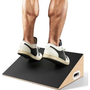 Slant Board, 19.7" Wide Calf Stretcher Slant Board for Calf Stretching, Squats, Knees Over Toes, Weightlifting, and Fitness, 6.5 Height for Deeper Squats & More Muscle Activation
