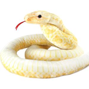 120 inch high Simulation Extra Long Snake, Soft Plush Toy, Snake Stuffed Animal, Large Stuffed Animal Toy, Children's Toy Gift (Yellow Snake)