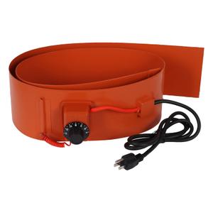 Drum Pail Heater 55-Gallon YSJWAER - Heat Pad Silicone Barrel Band Warmer 120V 30~150 5inch