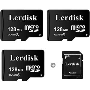 Factory Wholesale Micro SD Card 128MB (0.12GB) Pack of 2 in Bulk Low Capacity for MP3/Old Phones/Small Files Only -Not for Cameras/Dashcams/GB Devices