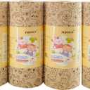 Durable Bamboo Kitchen Paper Towels,Unbleached Bamboo Fiber with Rayon,Dry and wet use, Thickened 4 paper Towel Rolls each carton,Hand washable only,Not machine washable