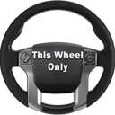 Fit for Tacoma(2012-2023) Steering Wheel Cover, Steering Wheel Cover for Toyota 4Runner(2010-2024) Tundra(2014-2021) Sequoia(2014-2022) Accessories (Perforated Black)