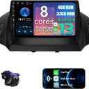 Upgrade 8 Core 4G+32G Android 14 Car Radio for Ford Escape 2013-2019 | 1280*800 OLED Touchscreen, Wireless CarPlay & Android Auto, SWC, AM/FM/RDS, 32 EQ, 1080P backup camera