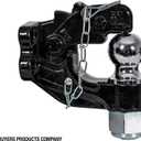 Buyers Products BH152516 15 Ton Combination Hitch, 2-5/16 Inch Ball Hitch & Pintle Hook, 30,000 lbs MGTW, Forged Steel Trailer Hitch for Trucks, Tow Hitch Receiver, Heavy Duty Towing Accessories