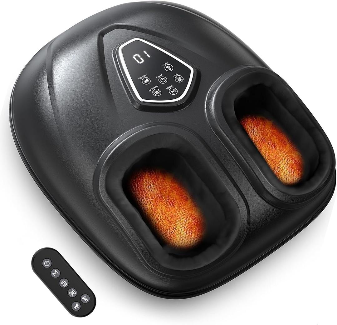 Shiatsu Foot Massager for Neuropathy with Heat and Remote Control